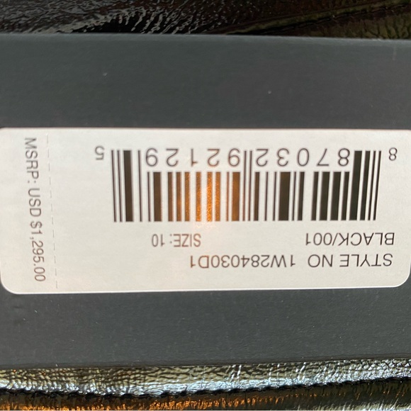 Alexander Wang Blk patent leather pants w/chrome buttons New/Never worn. Size10 - Picture 6 of 8